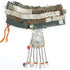 Turkoman head dress with two metal and glass pendants - The Nomads Tent